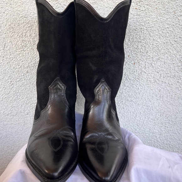 Isabel Marant Black cowboy boots - Picture 1 of 7